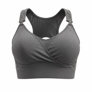 Good American Nursing Sports Bra – Gray, Size M (2/3) | Style GP0237